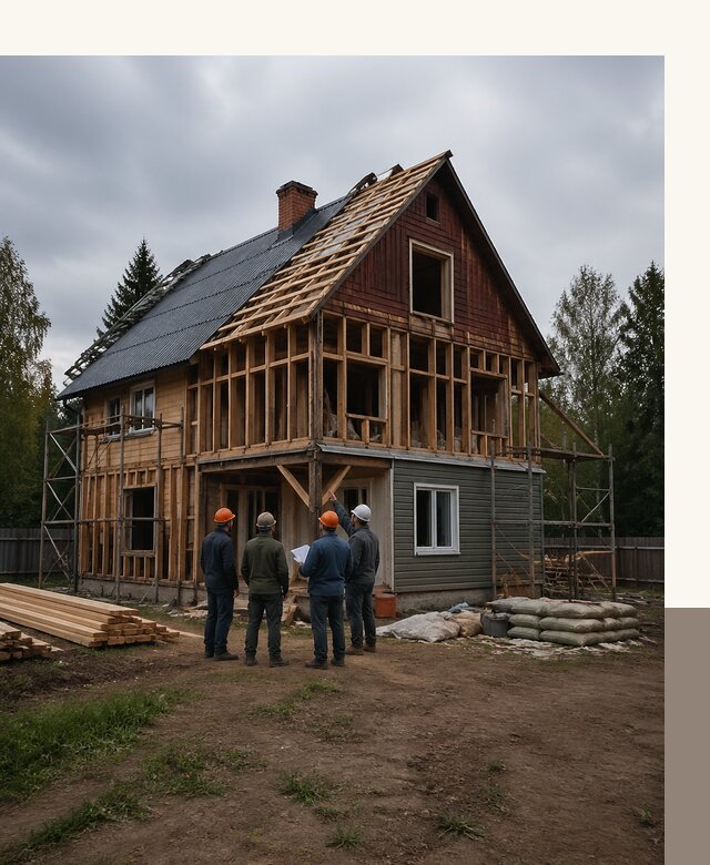 Реконструкция дачного дома в Новотроицке под ключ с проектом