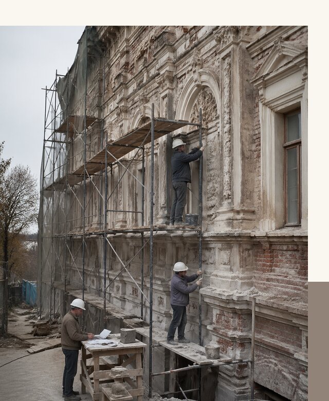 Реставрация объектов культурного наследия под ключ в Новотроицке