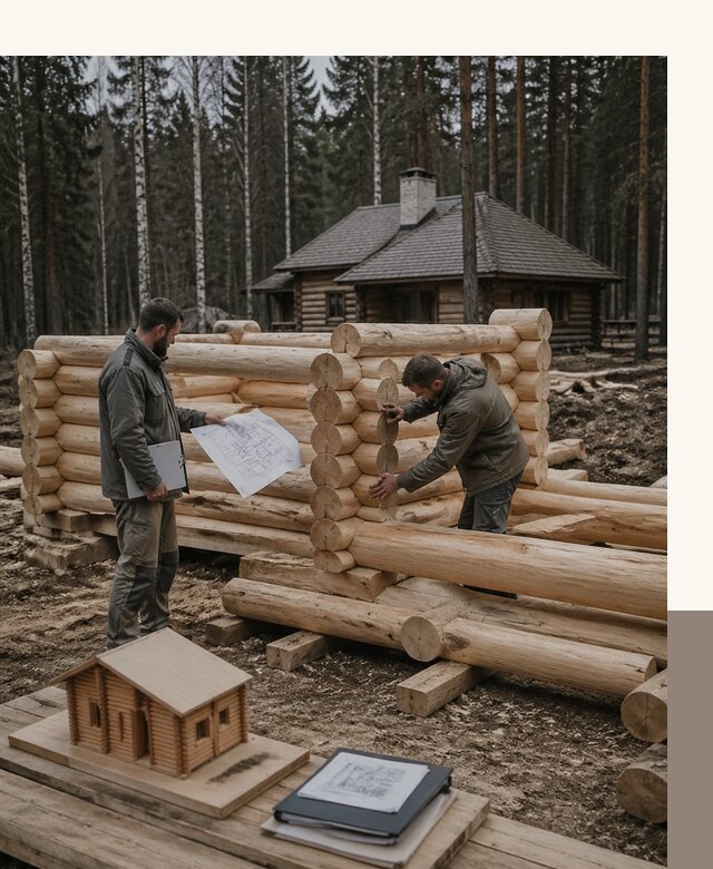 Проектирование и строительство домов из бревна в Новотроицке